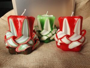 Set lumanari Craciun mini - 3 buc